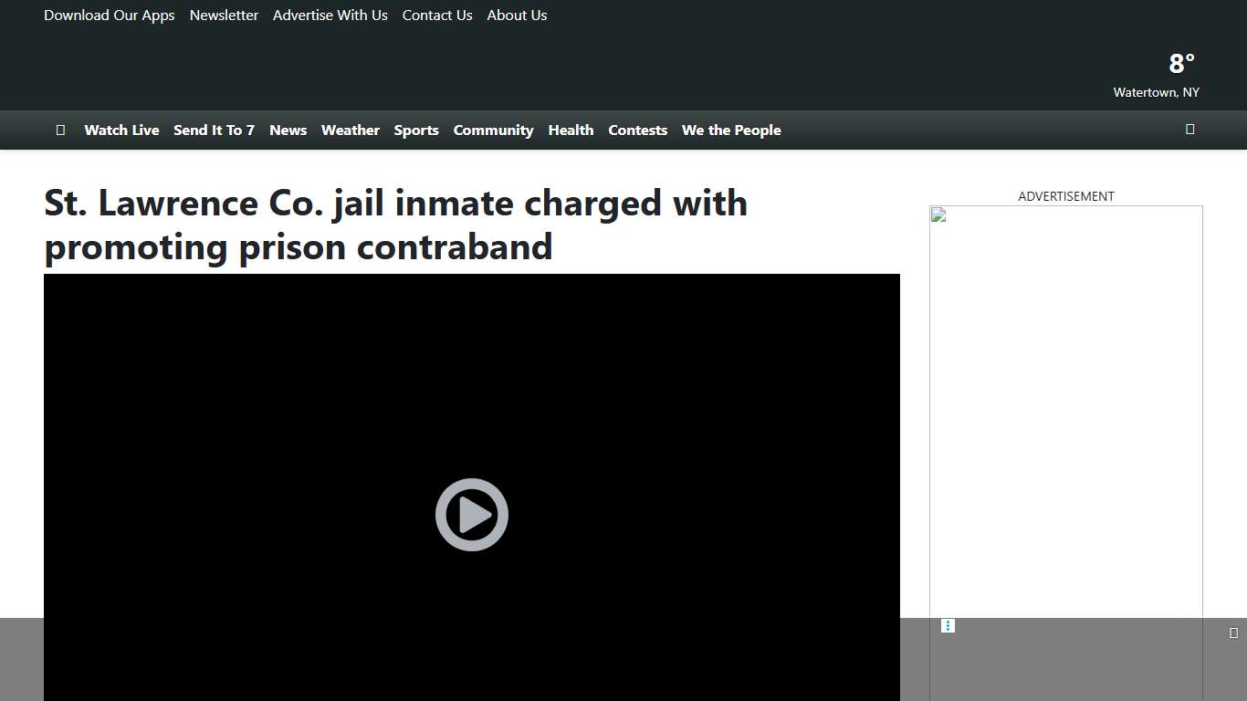 St. Lawrence Co. jail inmate charged with promoting prison contraband